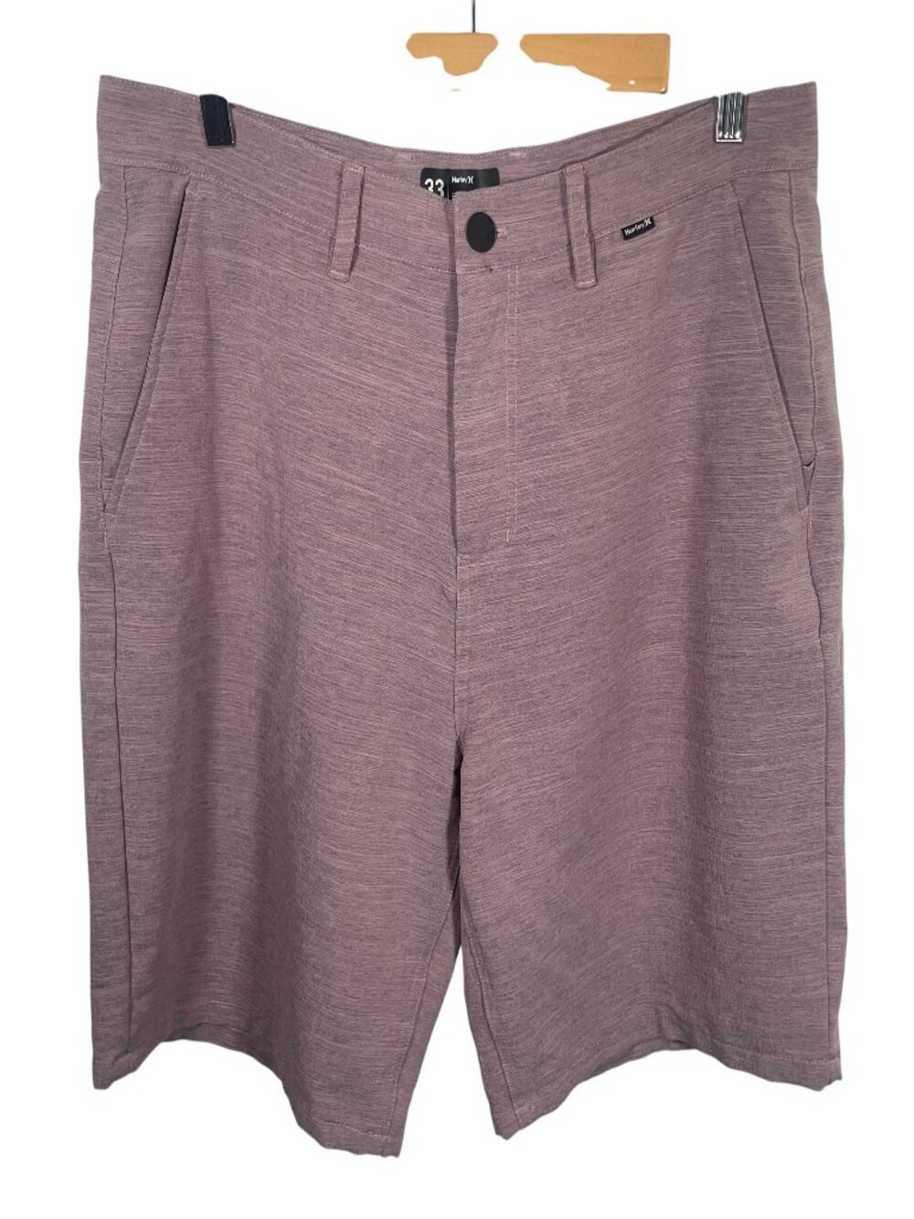 Hurley H20-DRI Cutback Walk Shorts Mens 33 Stretch Pockets Heathered Purple